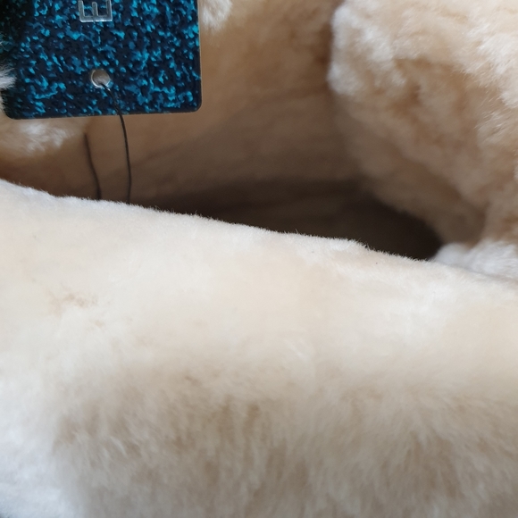 Emu Australia Brooklyn fur and Denim moccasin lace-up booties size 9 - Picture 13 of 15